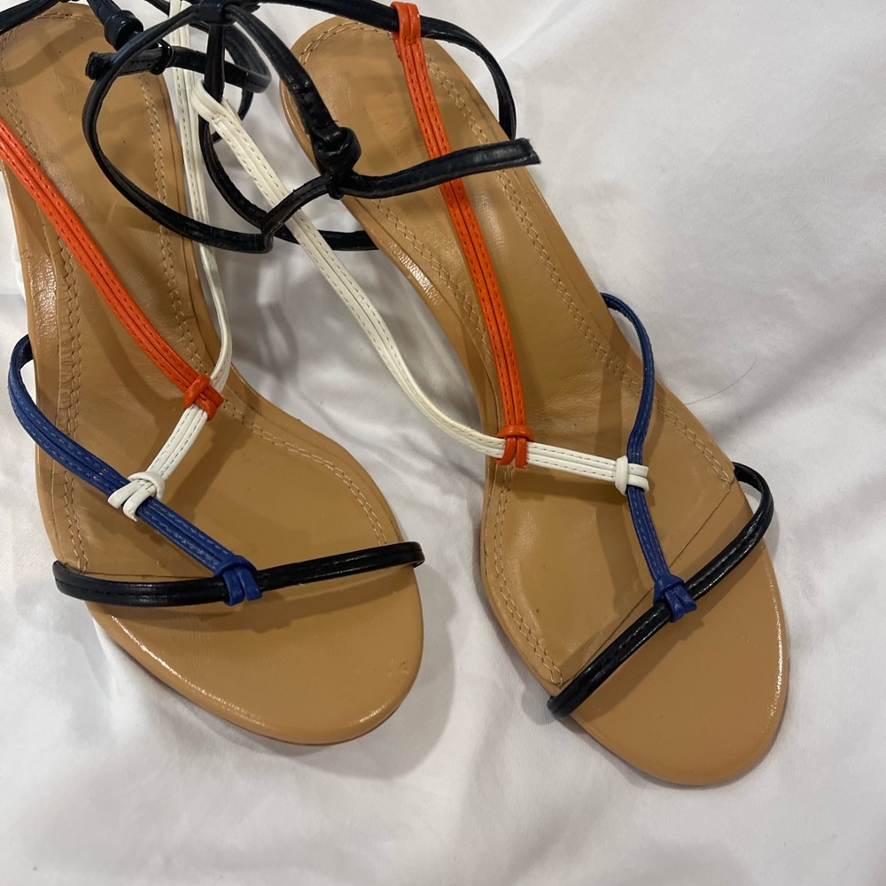 Zara Elegant Multicolor Strappy Sandal heels! Rare!! - Picture 7 of 16